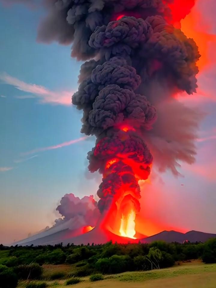 火山爆发图片真实图片