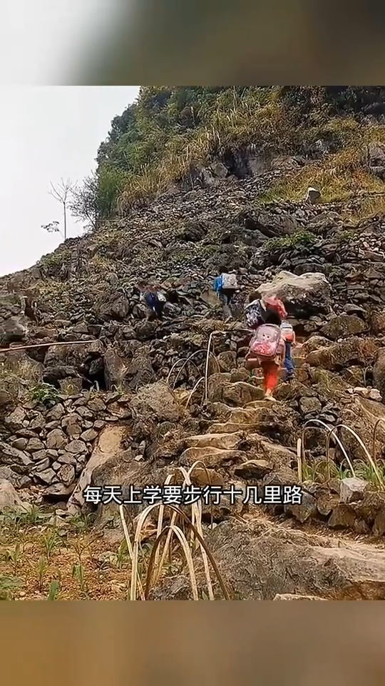 大山里孩子上学,这也太不容易了!