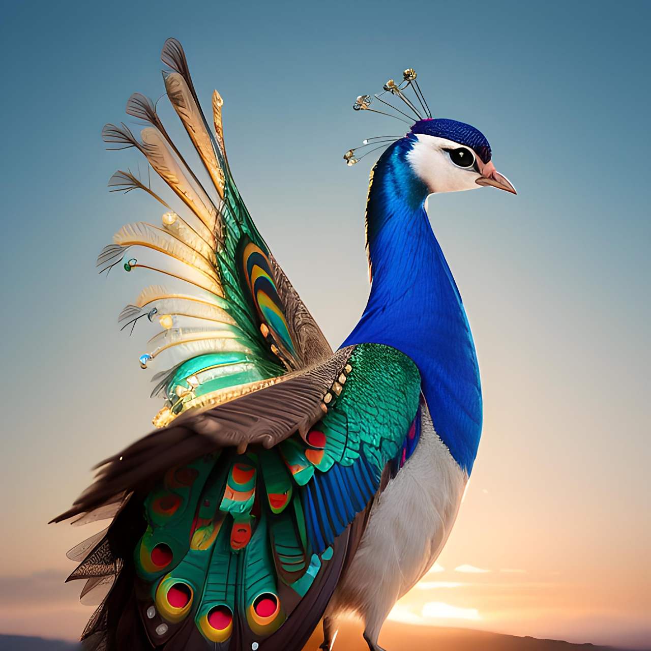 分享一只美丽的孔雀图片(吉祥如意,前程似锦) #孔雀