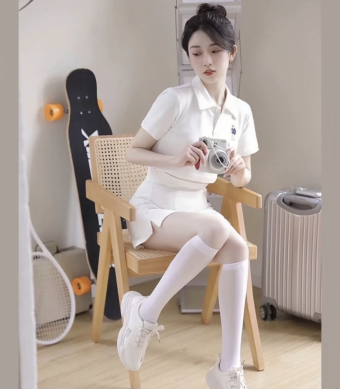 青春阳光的搭配,请问你会为我打几分?