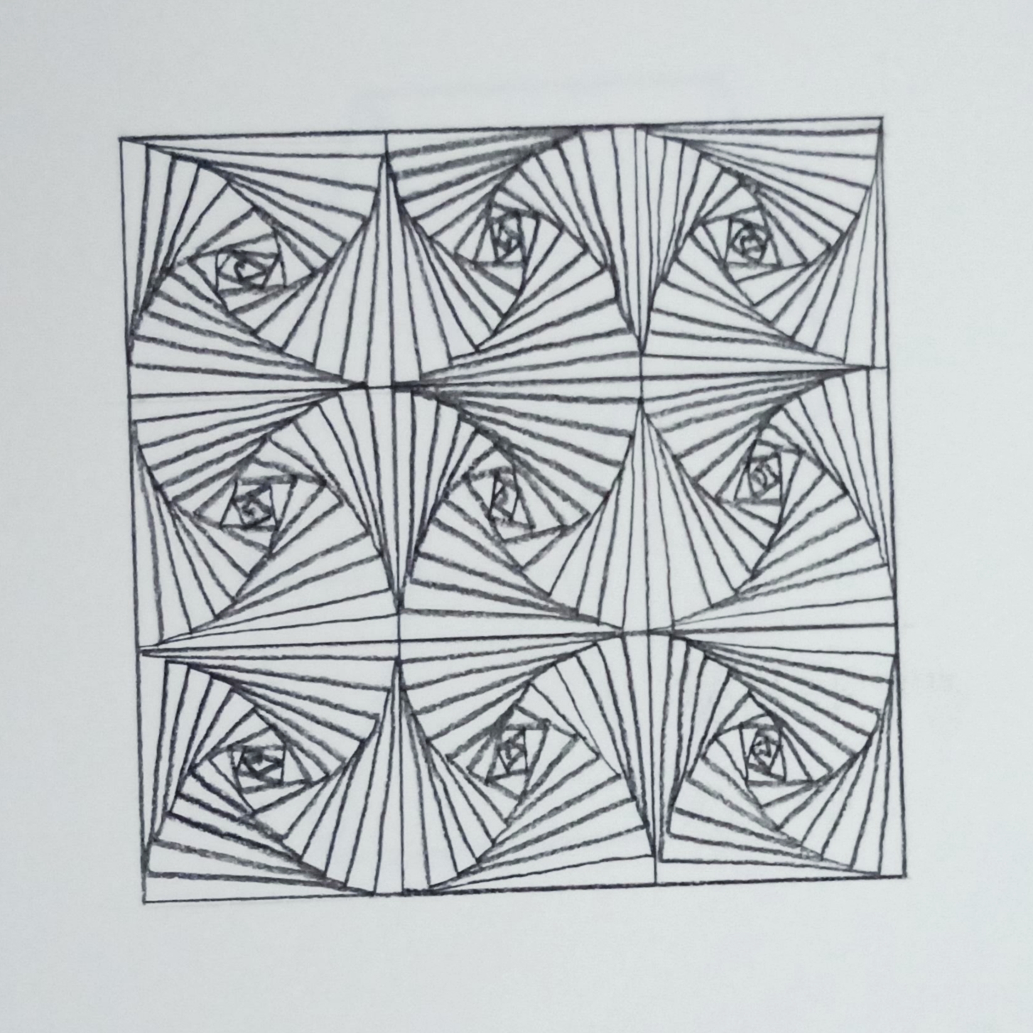 手绘黑白线描线稿图案画法,简单好看一学就会