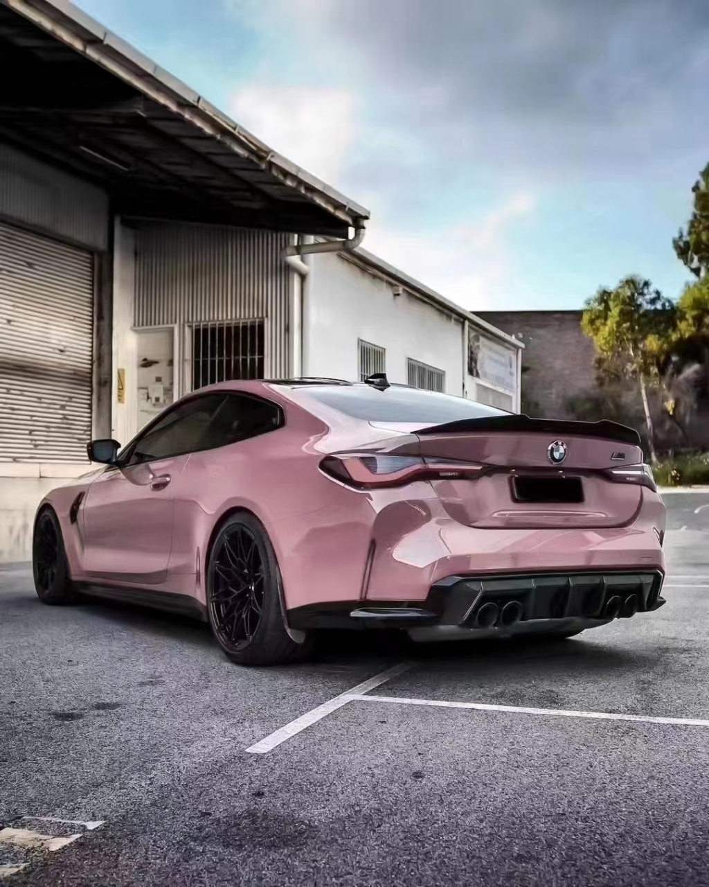 乌龙奶茶粉色车漆改色膜|汉思孚品牌 67 67谁之前问我这颜色来着