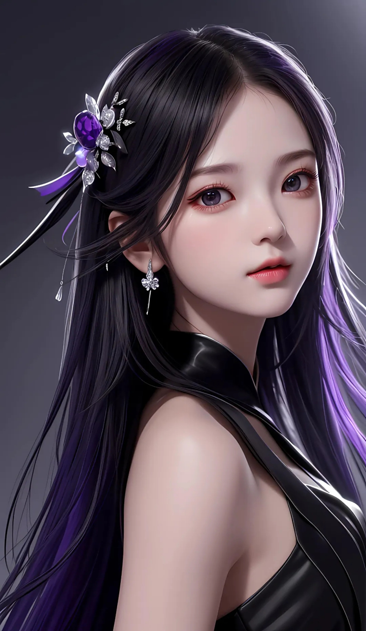 精致女孩ai绘画壁纸图片一百零五