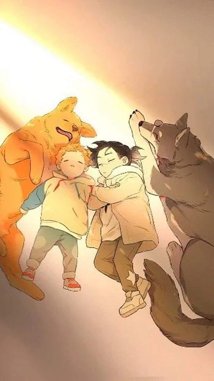 捡了东西的狼# [大笑][大笑] 画师:麻尾