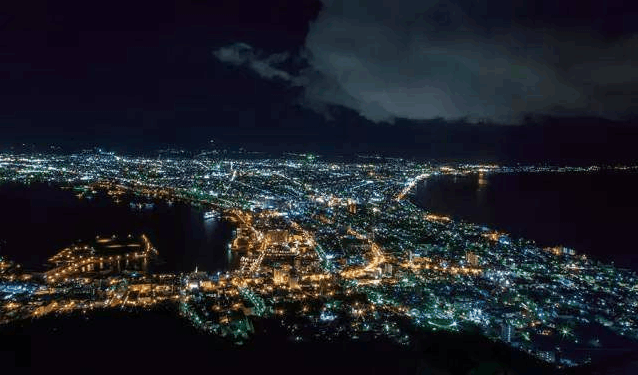 函馆山夜景图片