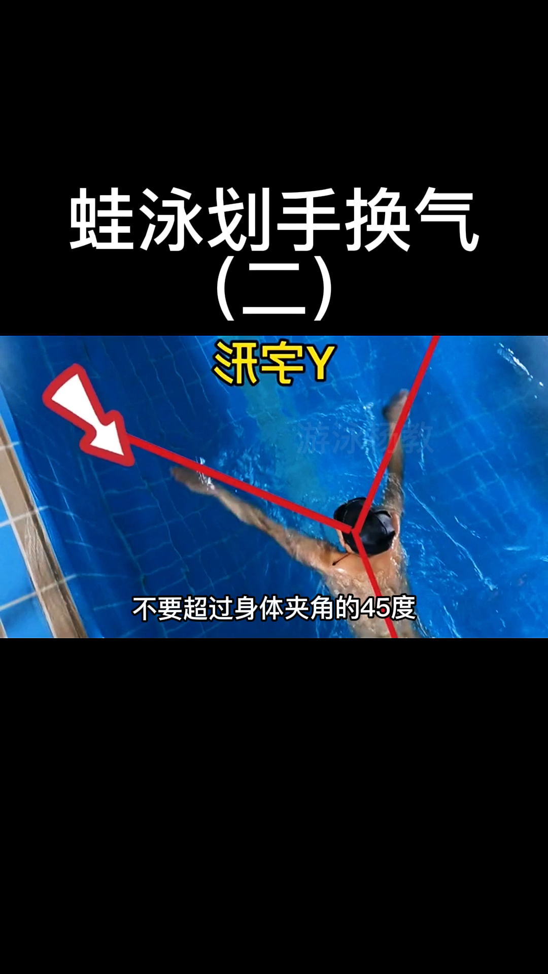 蛙泳划手换气第二节细节讲解