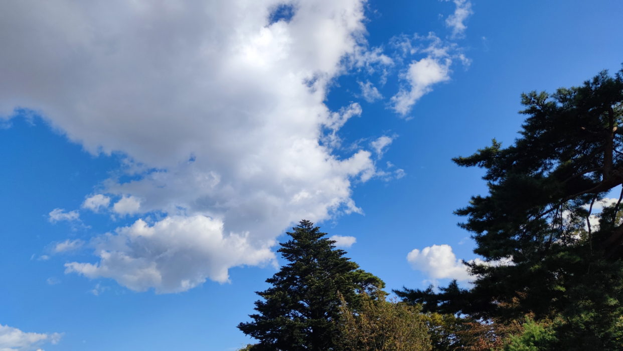 日本秋季,天空,晴朗