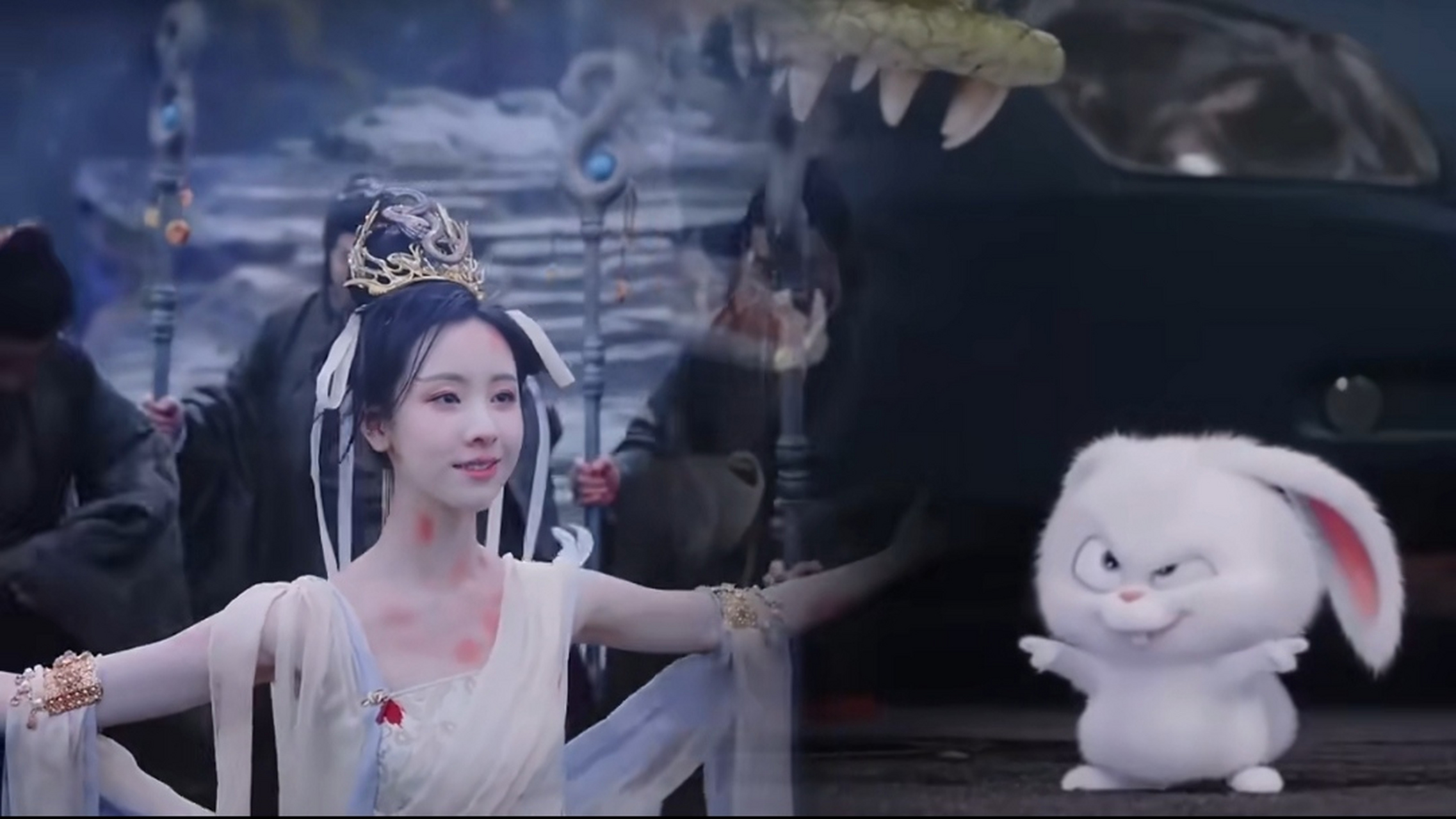 陈都灵是照着这个兔子演的吧,别说真的好像,有点可爱怎么回事[笑哭]