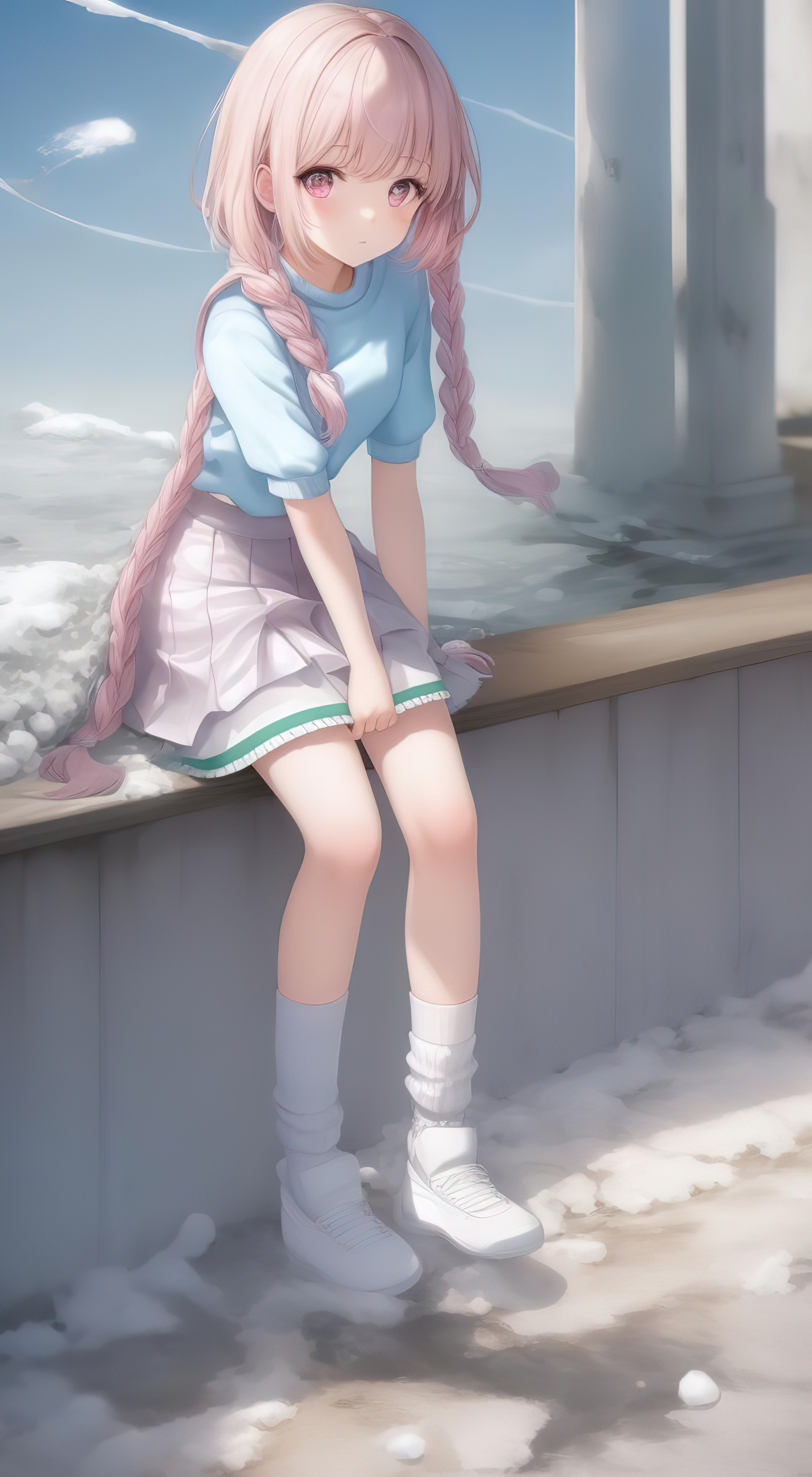 呆萌可爱的粉瞳小姐姐