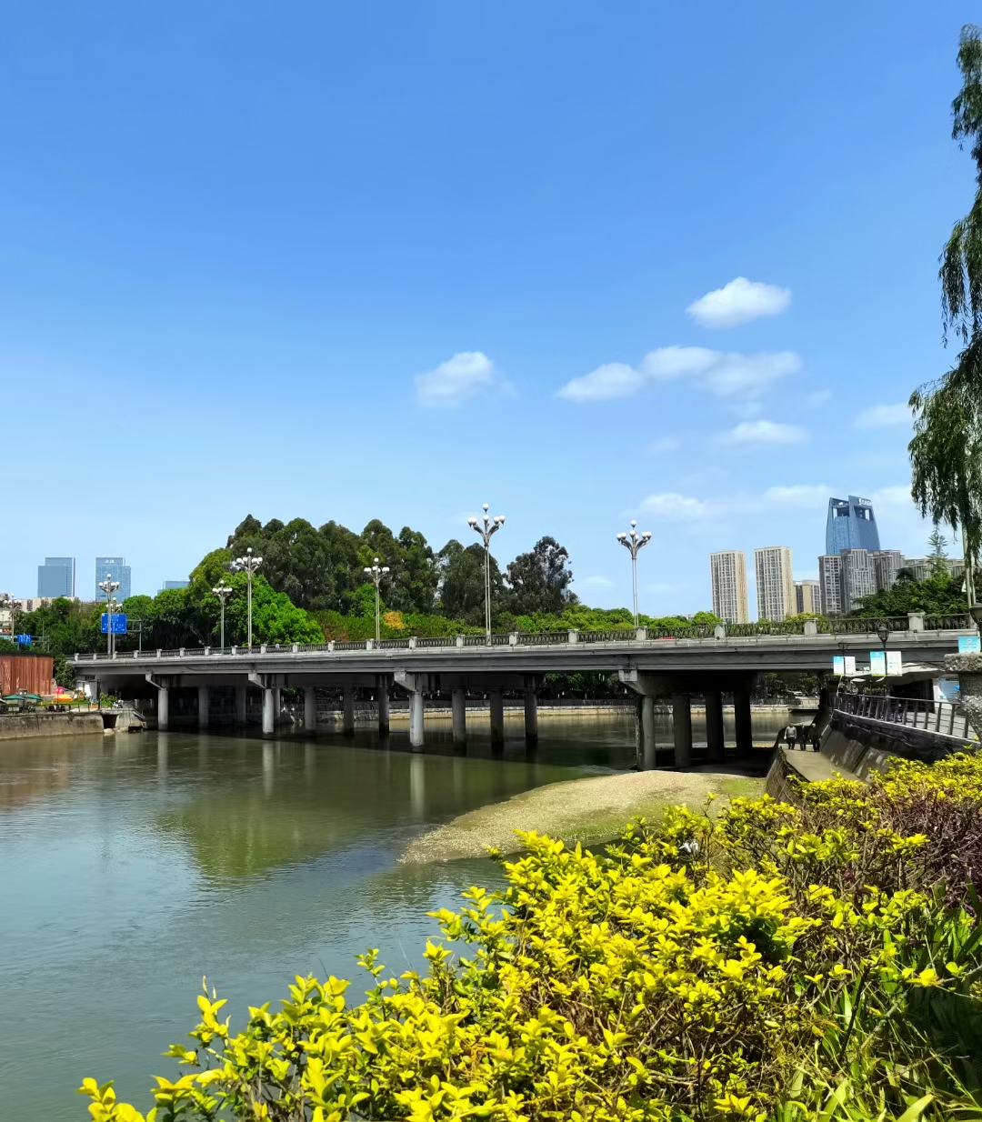 棠湖公园华阳桥图片