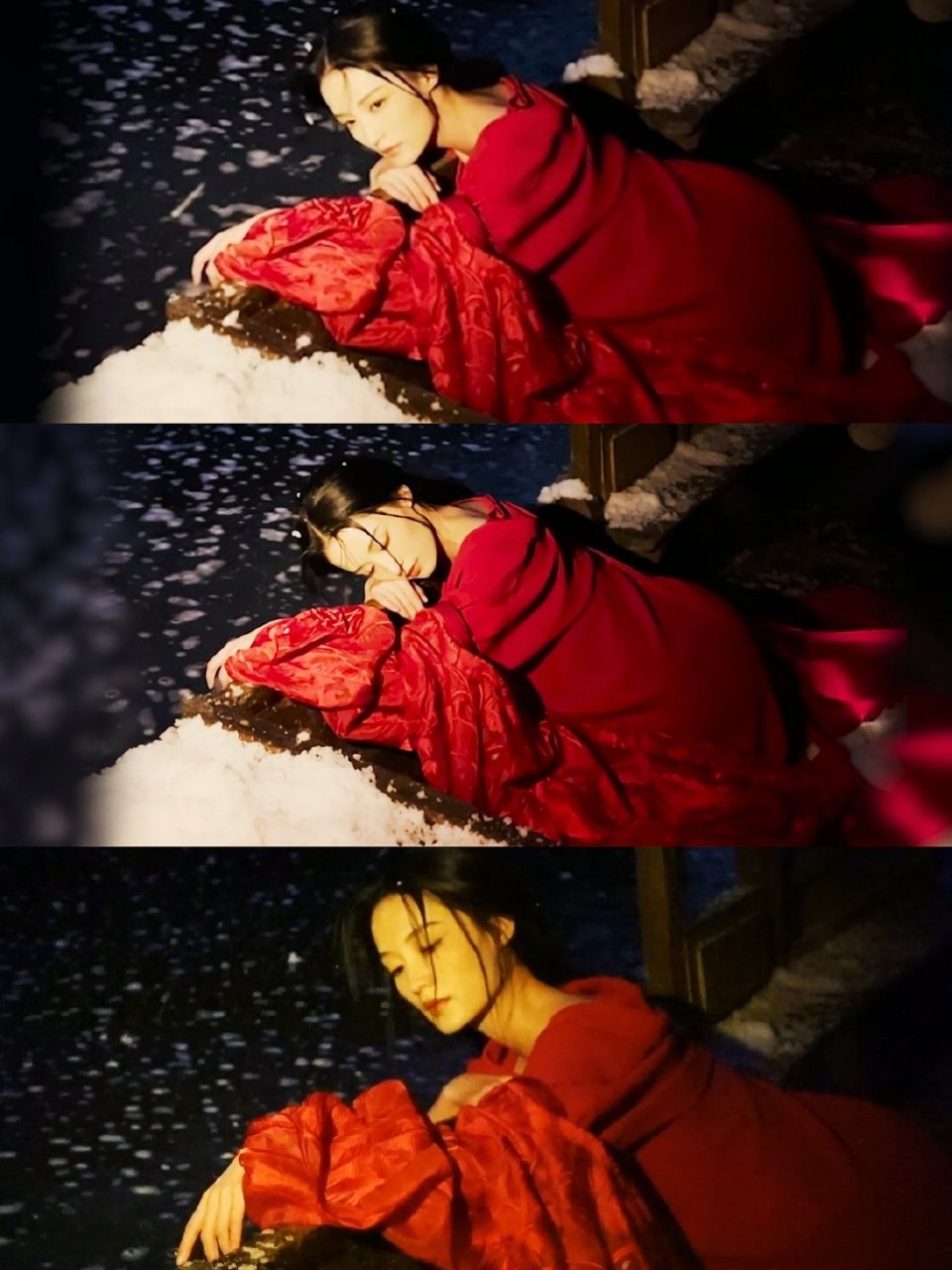 红衣回眸,一转千绪,真的很绝～#李沁# #古装美人