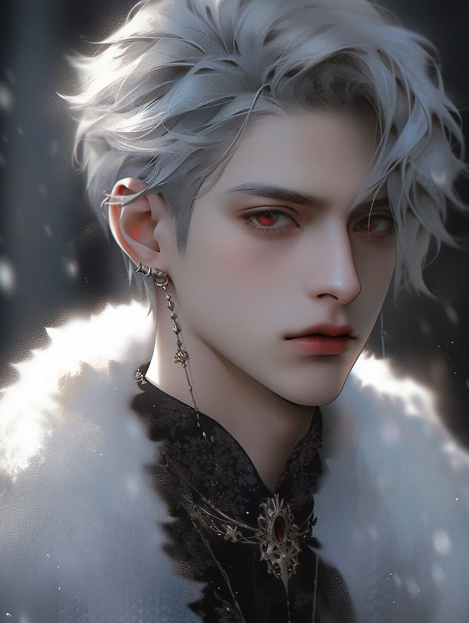 银发男生头像:这种风格的有人喜欢吗?