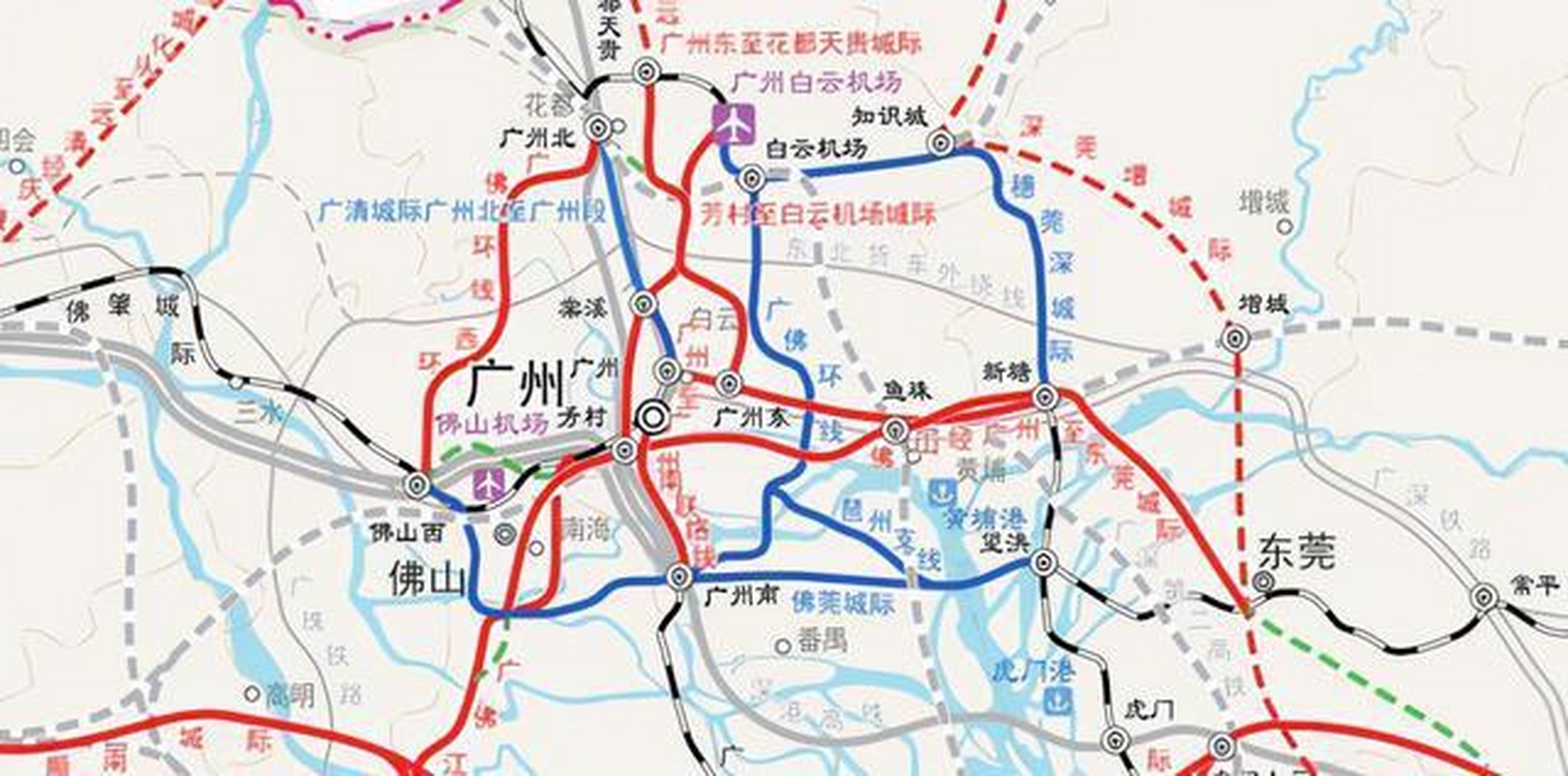 广佛环线规划图轻轨图片