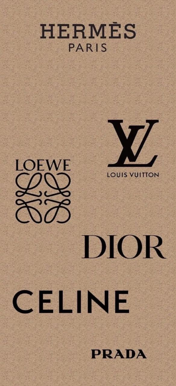 壁纸# #插画# 高奢品牌logo壁纸2