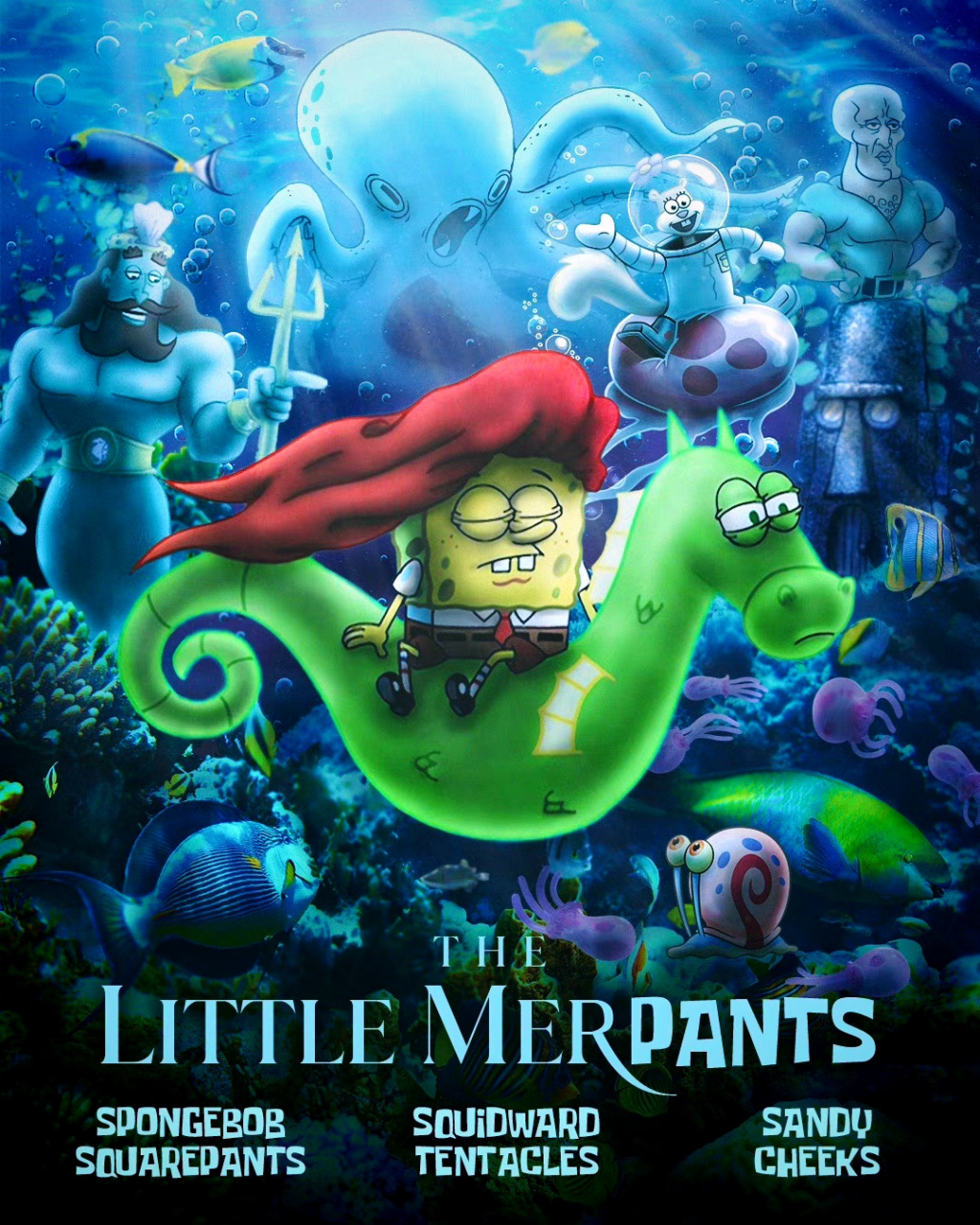 小美人鱼# #海绵宝宝