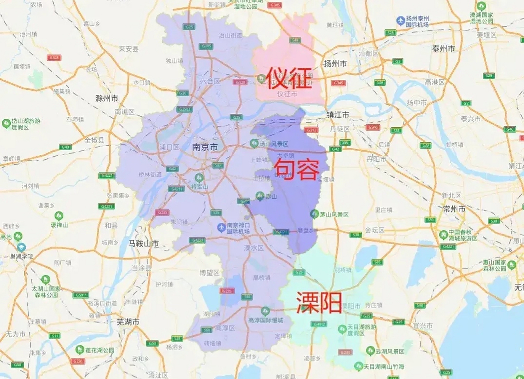 当年苏南区划调苏州无锡常州镇江都其乐融融,唯有南京输得最惨.