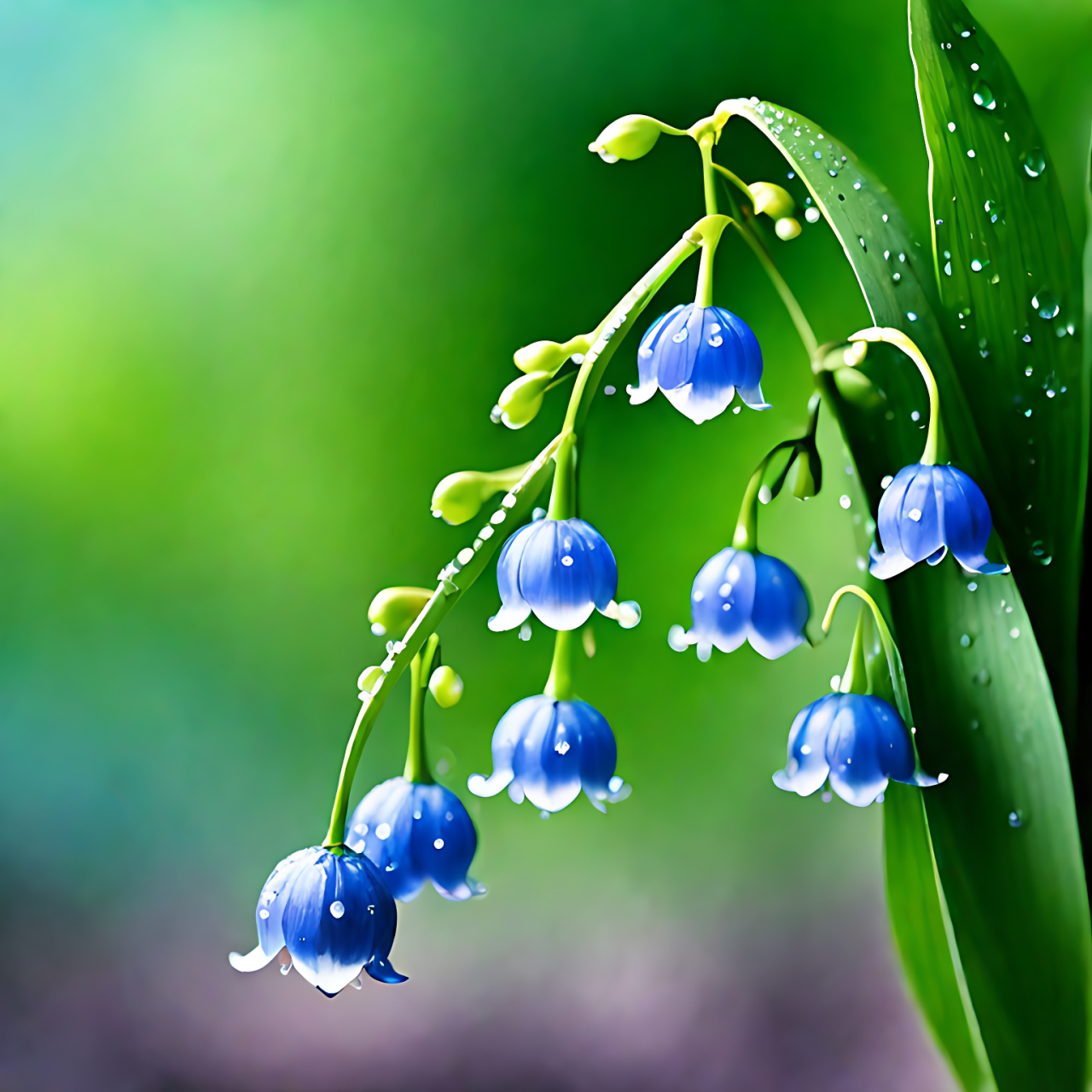 雨中铃兰花#老司机挑战极限操作# #铃兰花