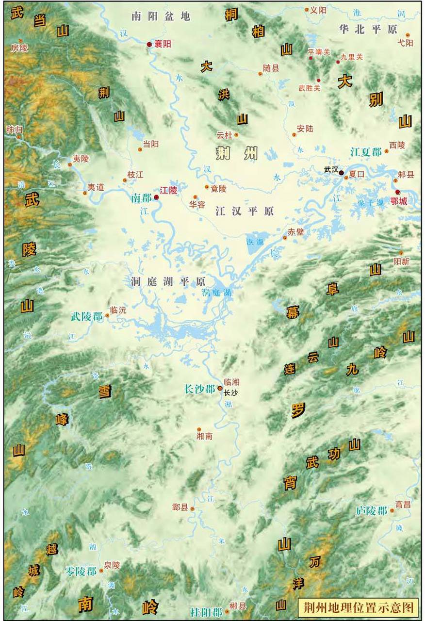 荆州地形图片