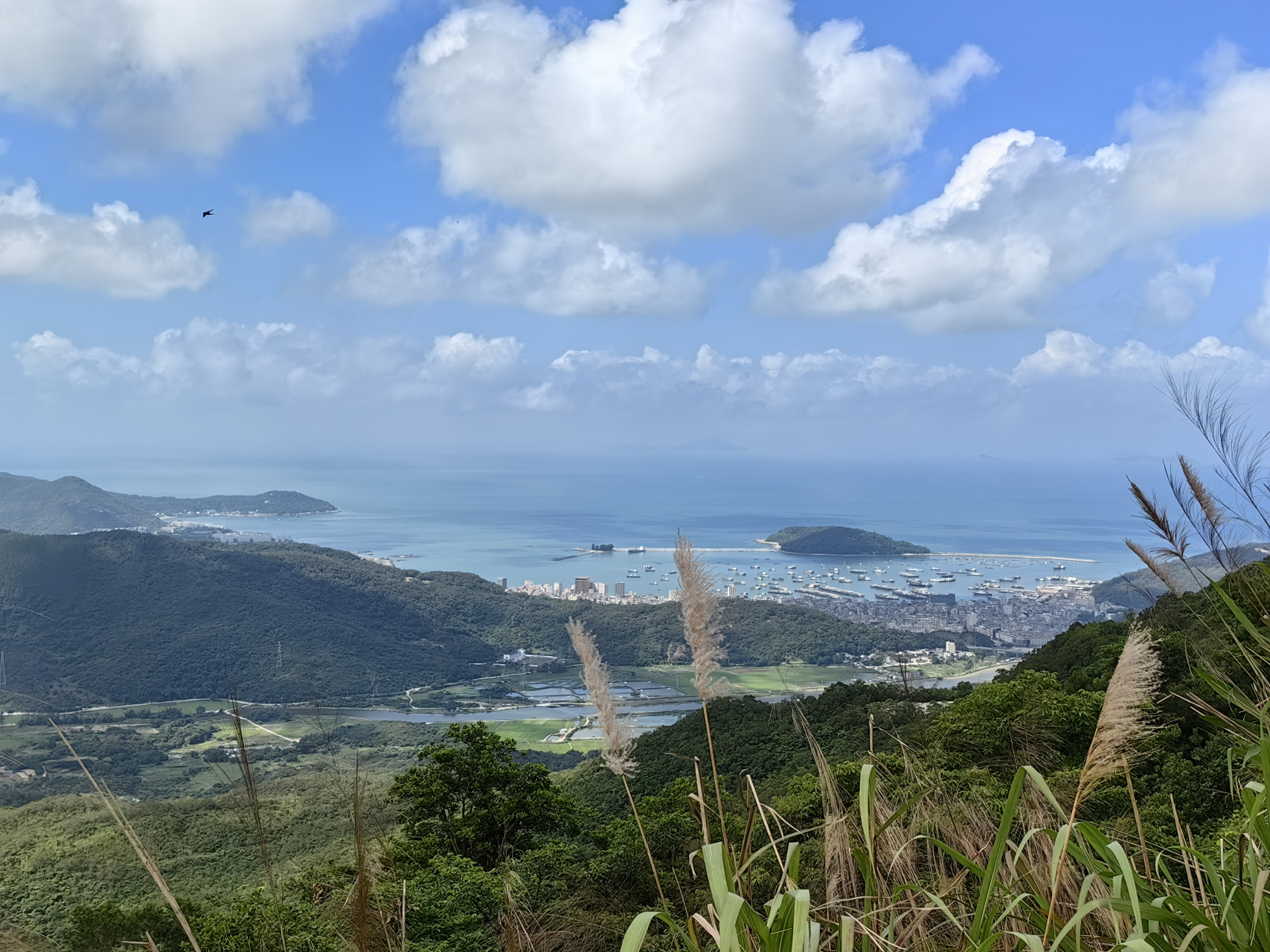 阳江东平风车山,现在把路修好了,自驾可以很方便地开到山顶,仰望与