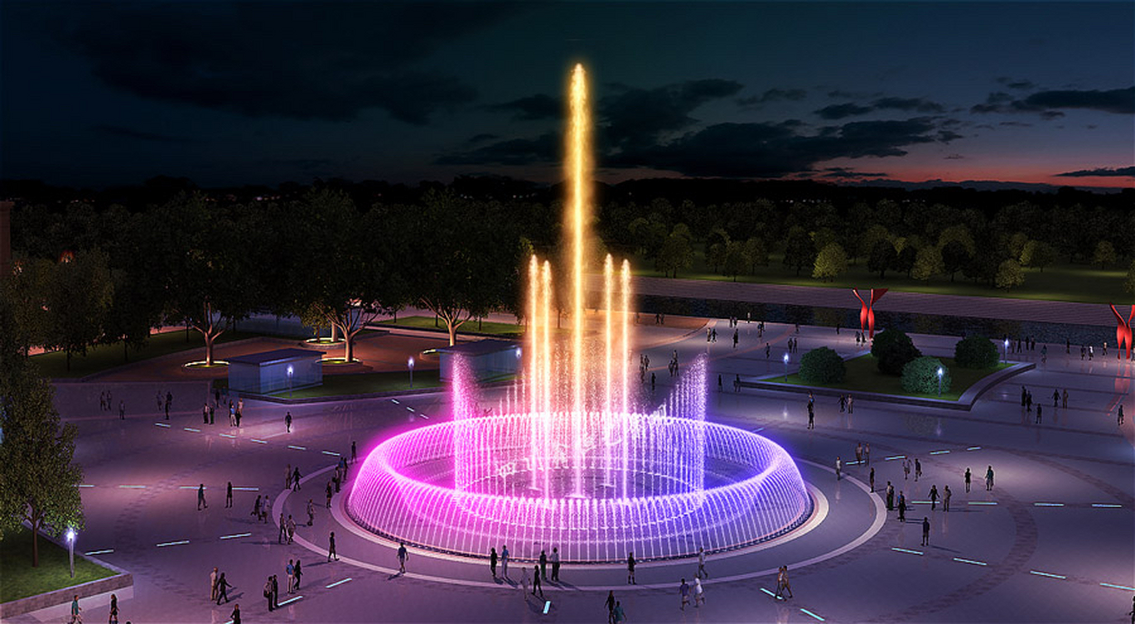 智能化与个性化喷泉与物联网技术    喷泉的发展已经从早期的氛围工具