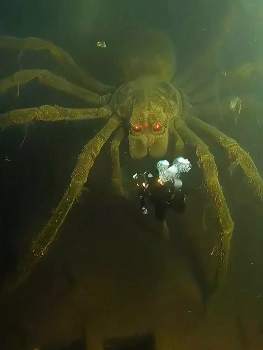 海底深处的古老遗迹,一只庞大的海蜘蛛正在守护这片地方