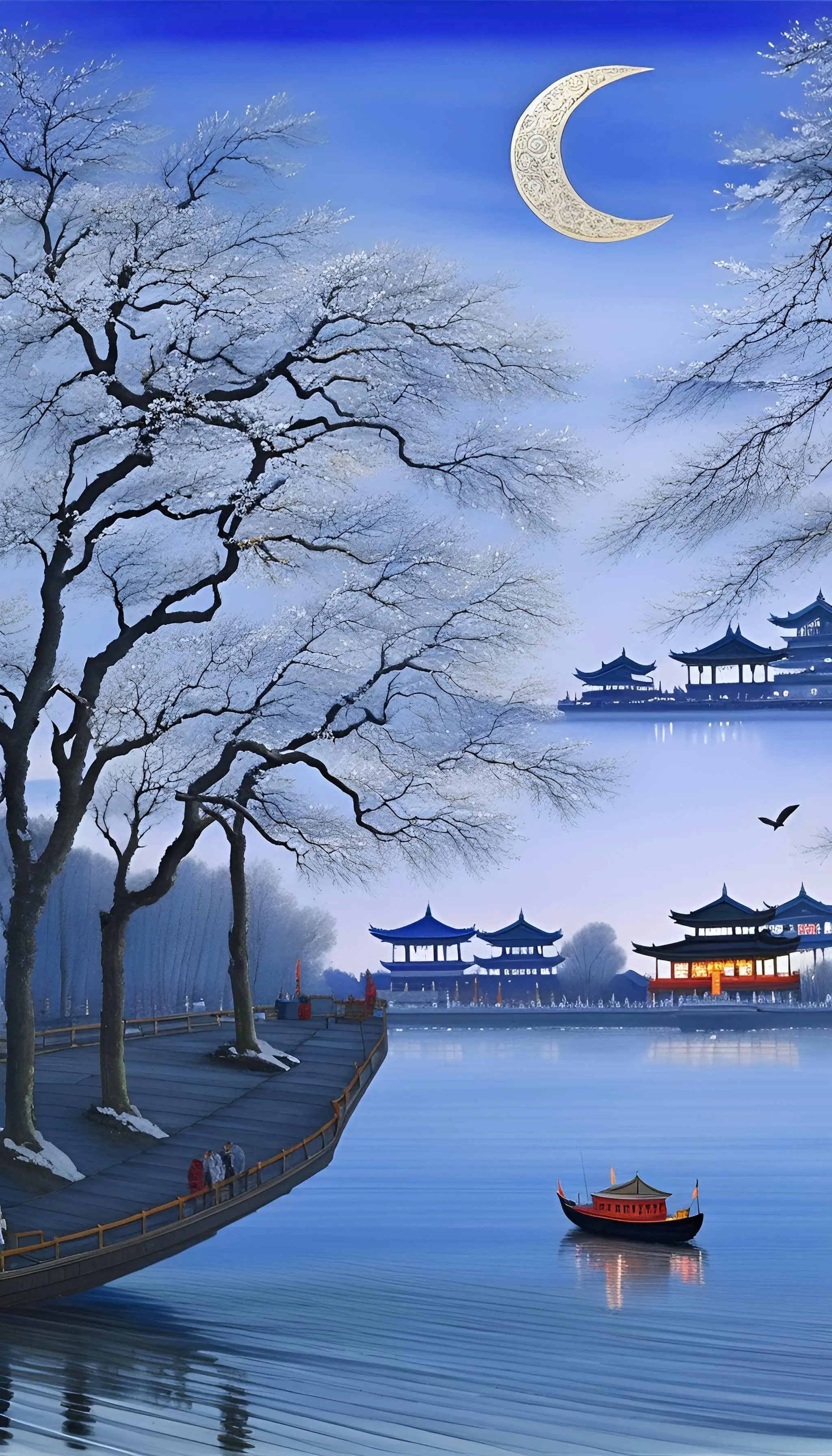 很有意境的冬雪图