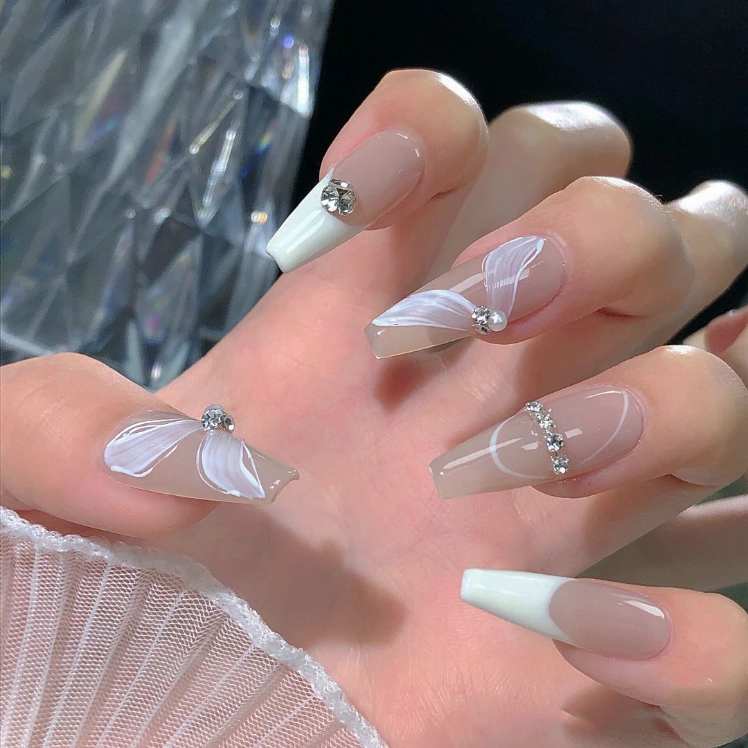 超火的芭蕾美甲,精致女孩必备!