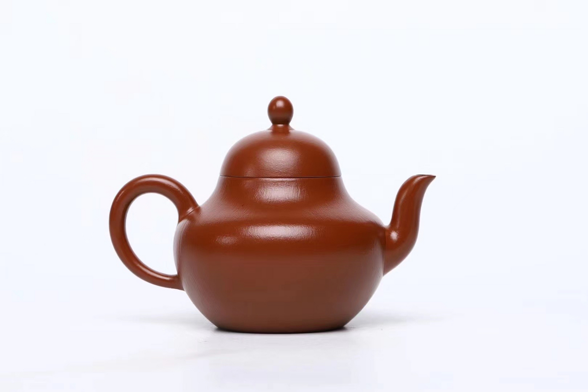 朱泥名家秦巡全手《思亭》#紫砂壶# #全手工#  容量:160cc,泥料采用