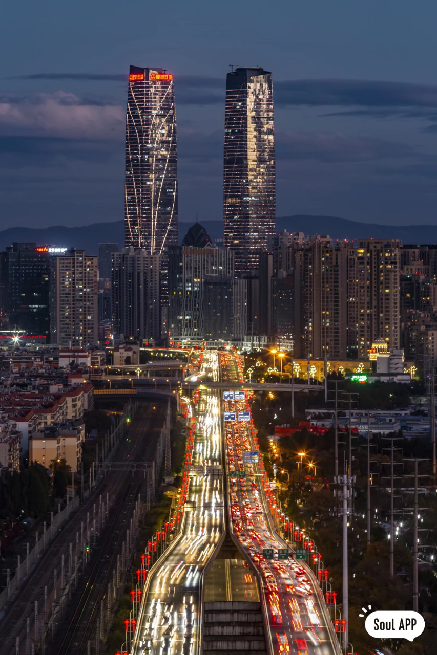 昆明夜景真实图片