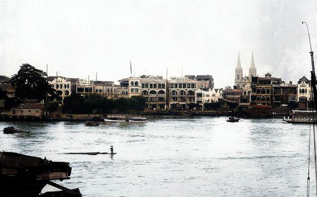 一些老照片:1920年广州的镇海楼,番禺学宫,沙湾古镇和西关大屋