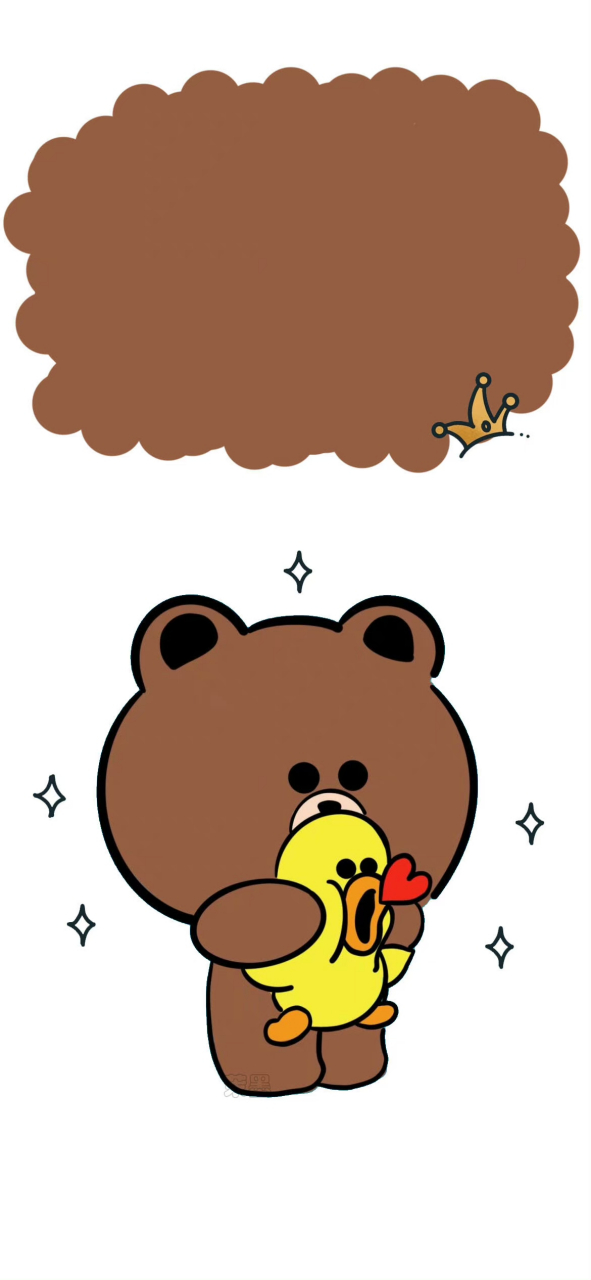 布朗熊 可妮兔手机壁纸套图 ​#壁纸# #动漫