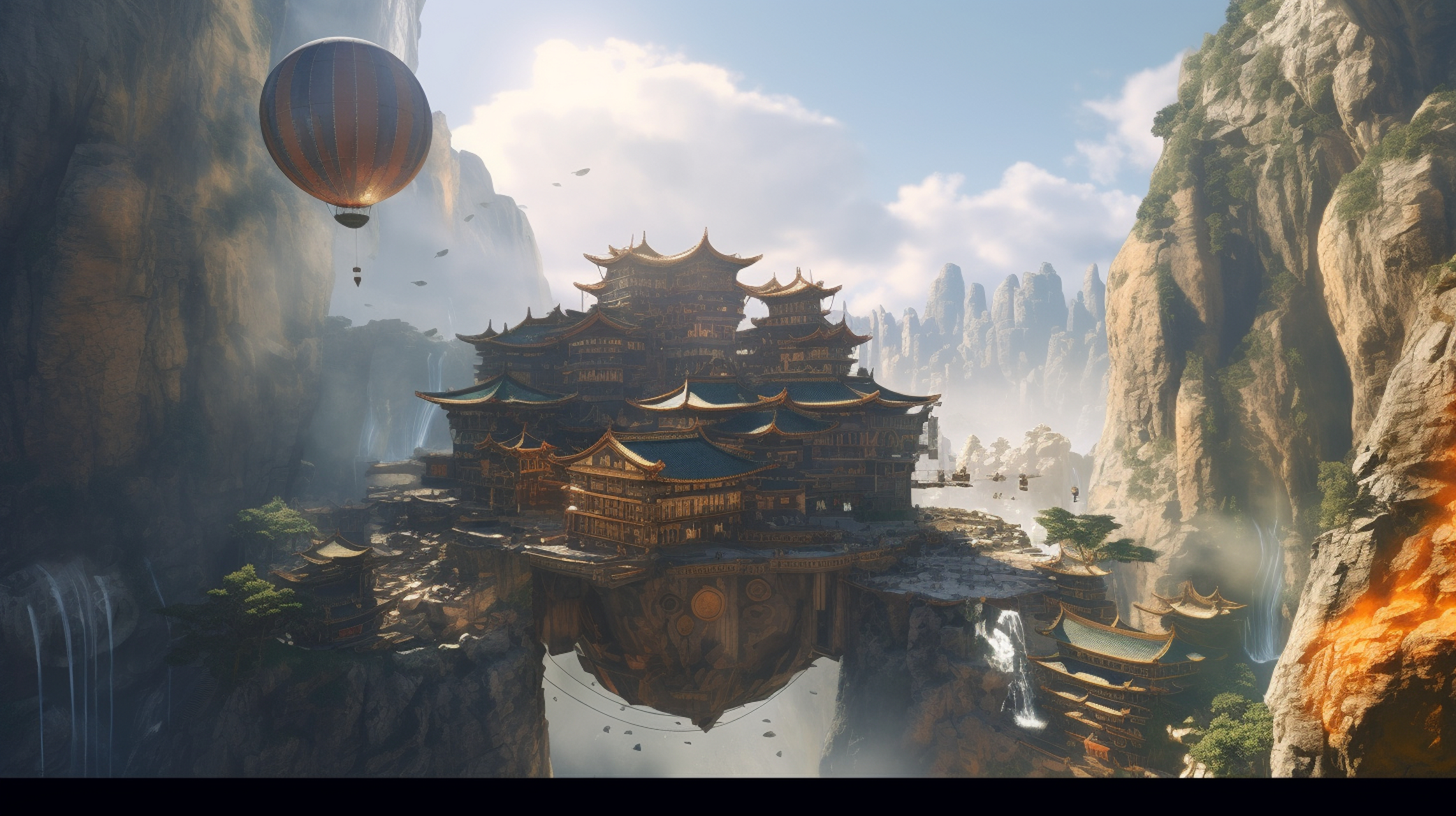 中国风古场景#ai绘画# #场景# #壁纸