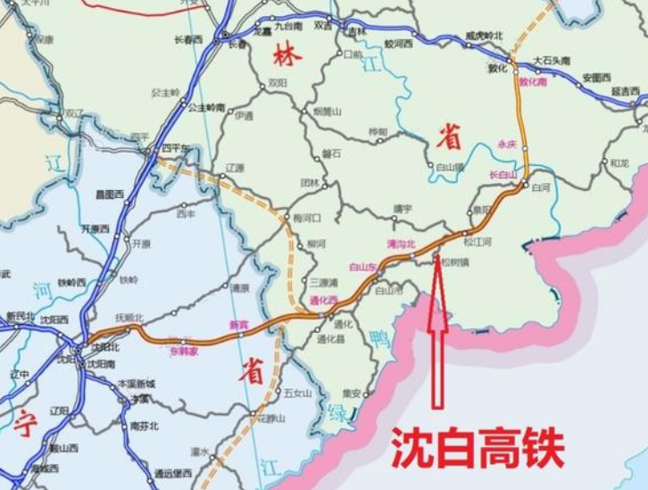 沈白高速鐵路:投資高達722億,通車後可從瀋陽直達長白山!