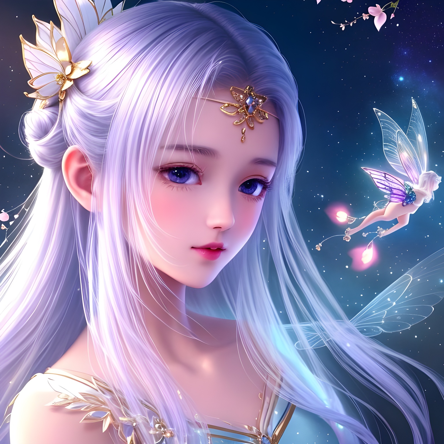 新出的头像,仙女范十足,百度头像又好换了