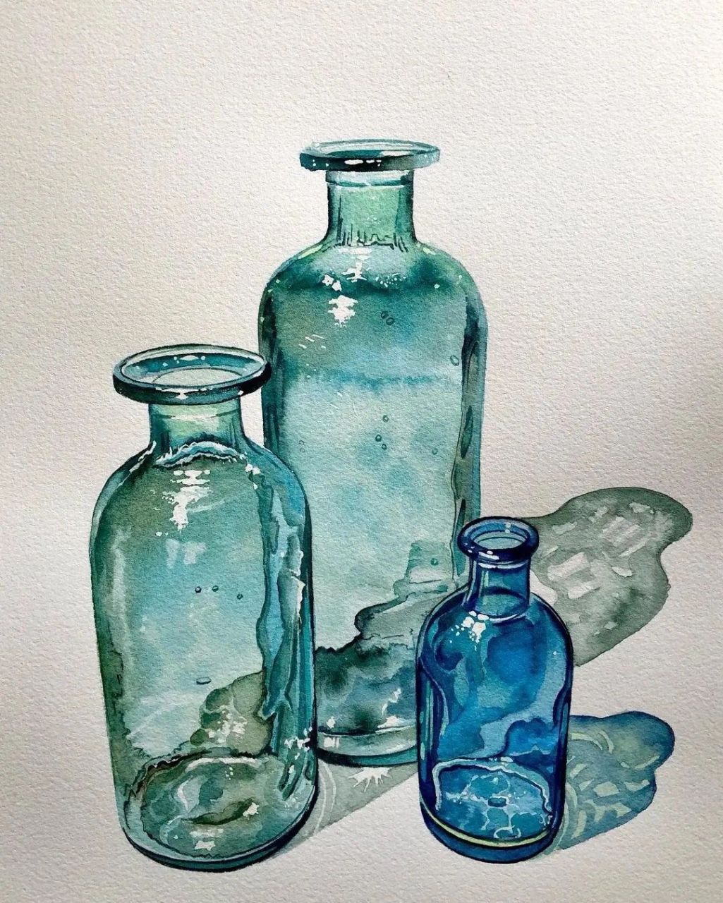 水彩画显得很精致好看,给人一种美感!这样的水彩画你喜欢吗?