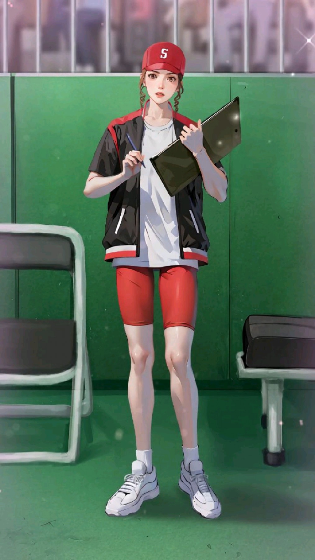 绘画一张彩子的手机壁纸