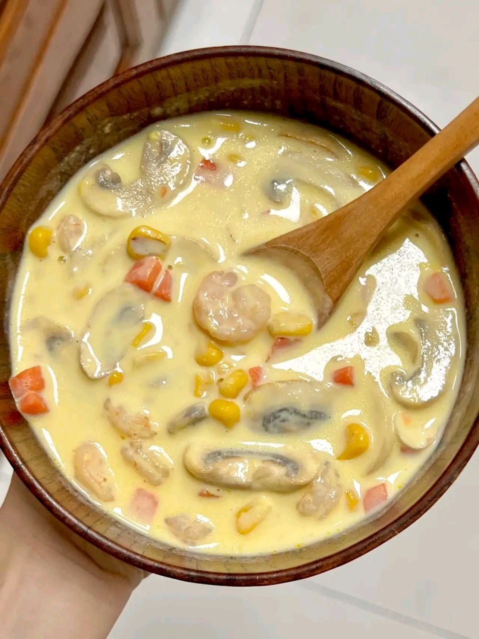 奶香玉米浓汤!浓稠香甜,这也太棒了吧!