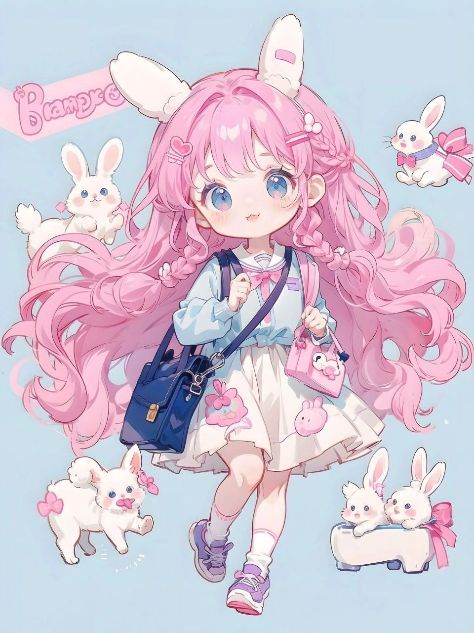 粉色系头像:六一,谁还不是个小可爱呢?女孩粉色的梦里还有诗还有远方.