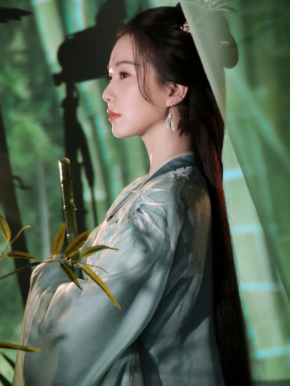刘诗诗的绿衣古风造型美到出圈.