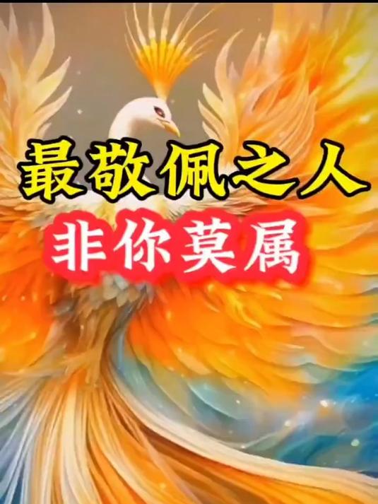 最佩服之人非你莫属