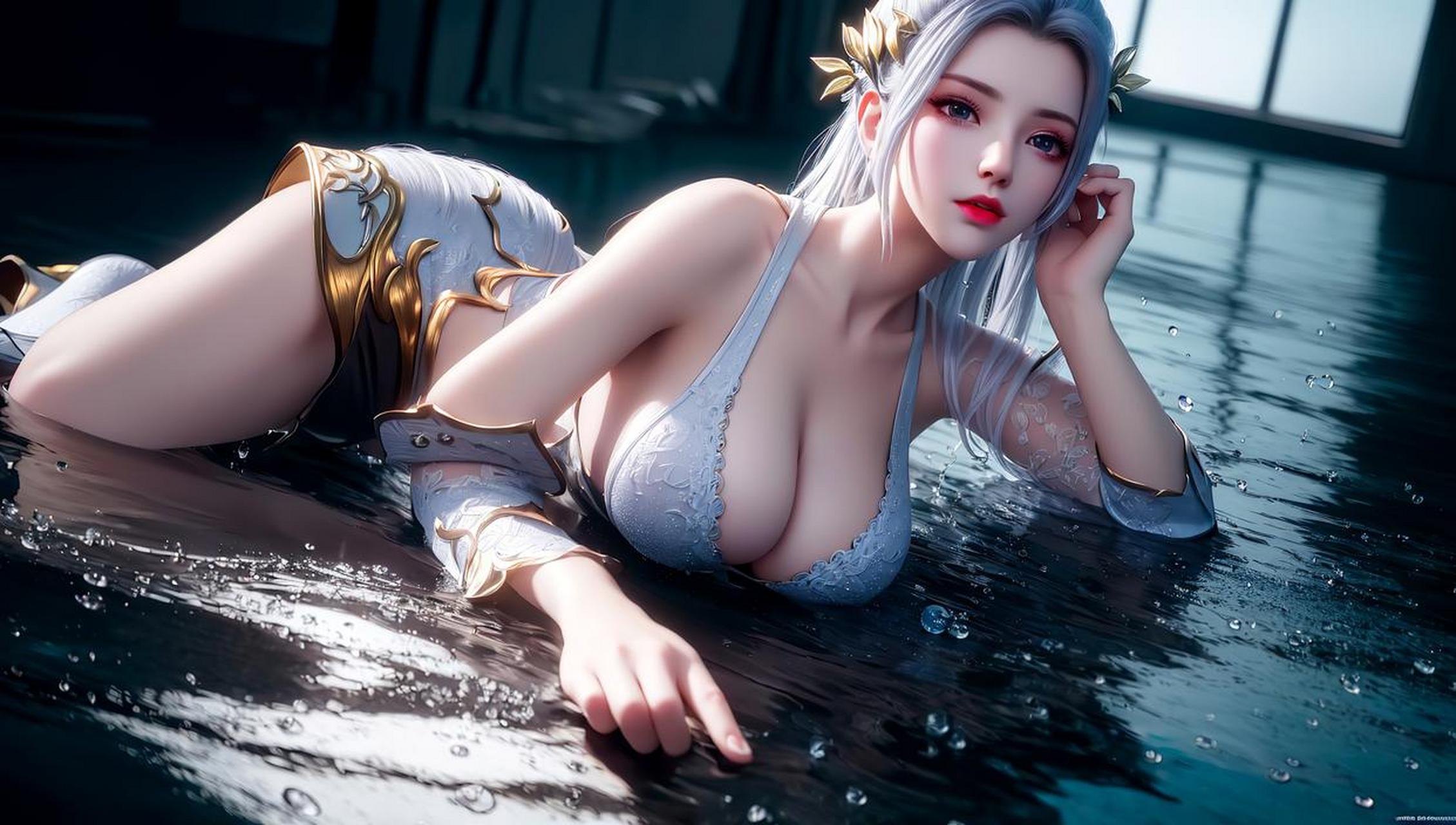 『ai绘画 韩月』不可以瑟瑟哦