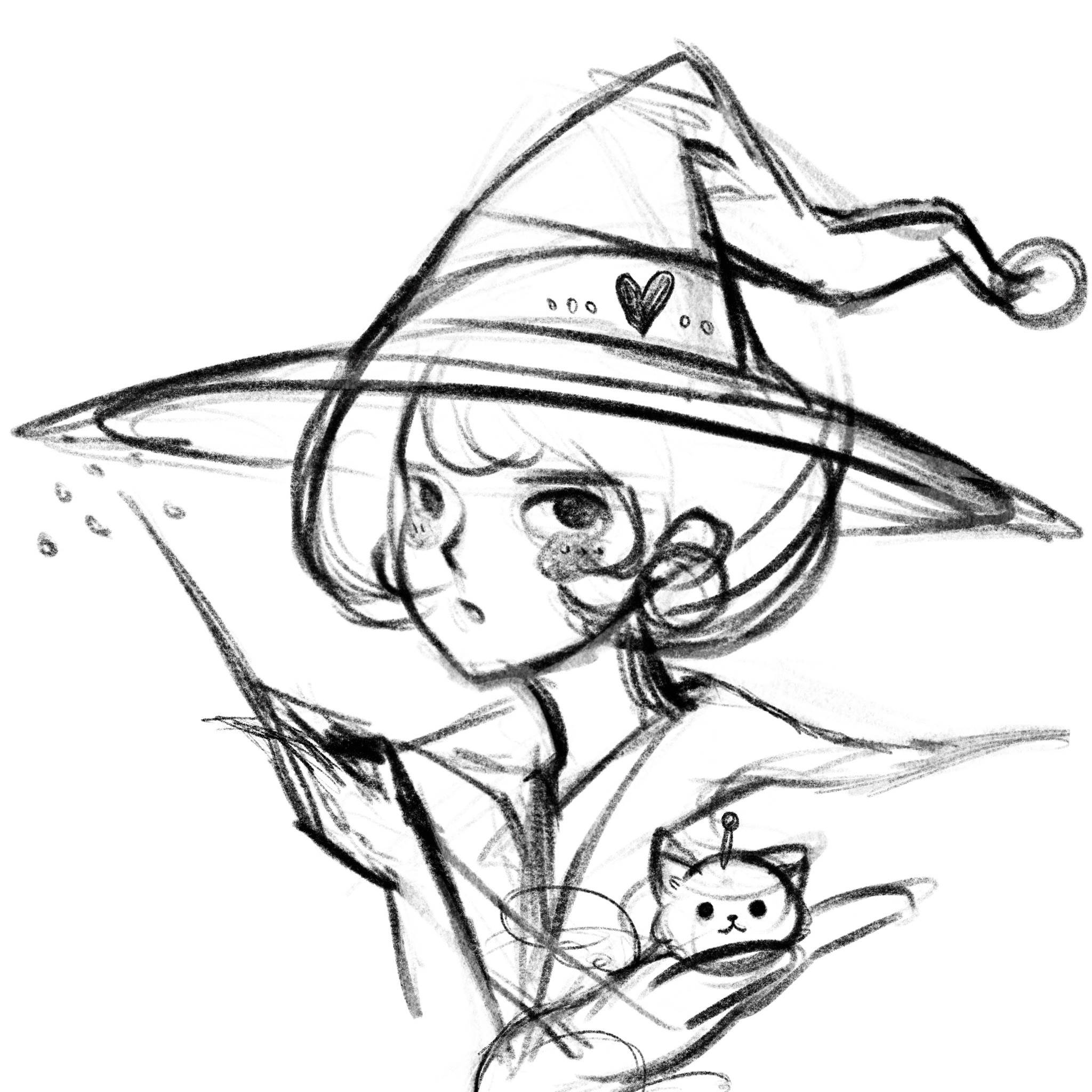 永远喜欢小女巫这个命题 最近学画画,手帐更得有点慢～ 大家见谅