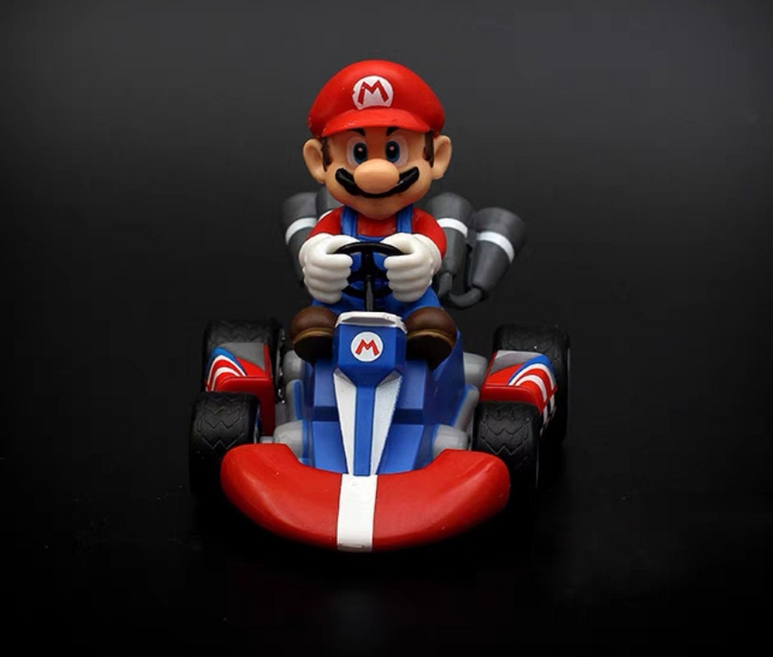 马里奥公仔人偶回力车卡丁车手办玩具模型摆件#手办# #超级马里奥