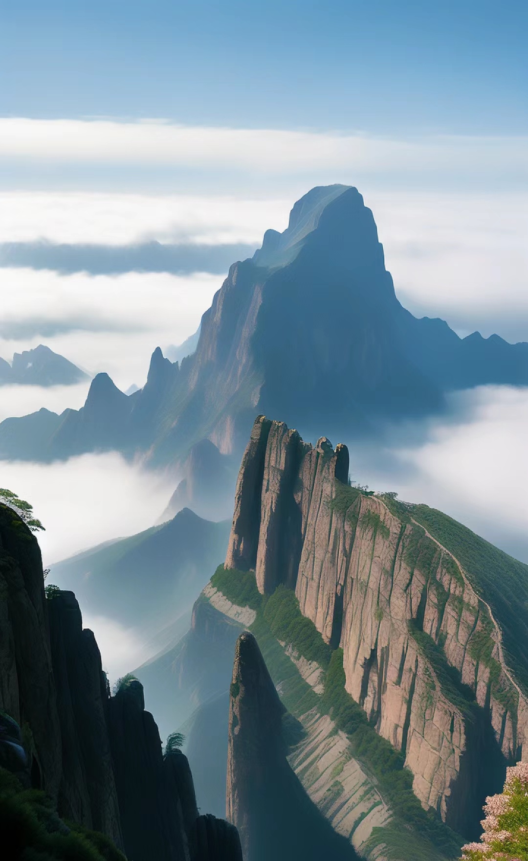 每当春天来临,翠花山便披上了一层翠绿的盛装