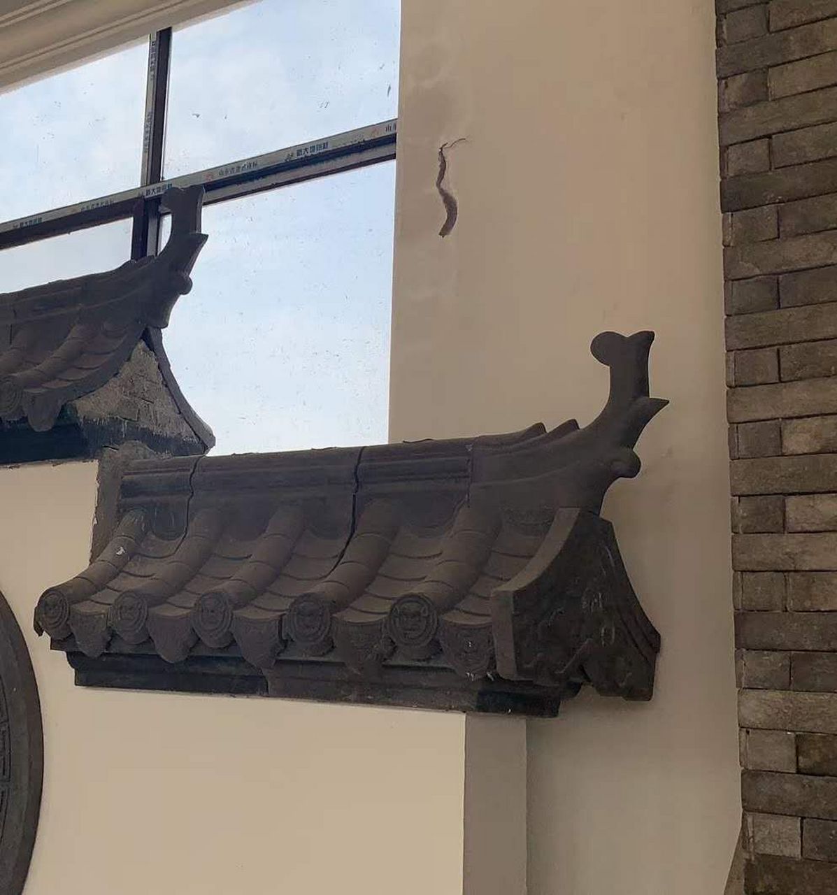 仿古围墙顶帽# 仿古围墙墙帽安装效果