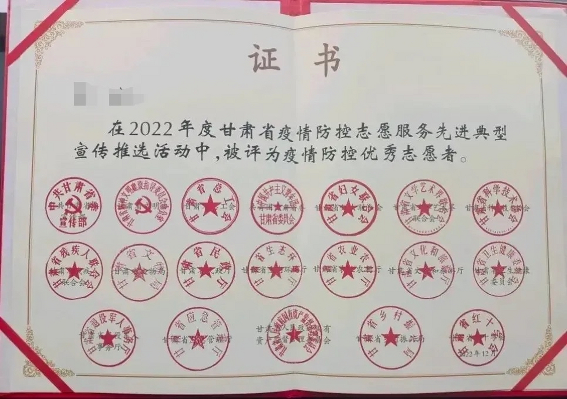 优秀志愿者,章子排名不分先后!