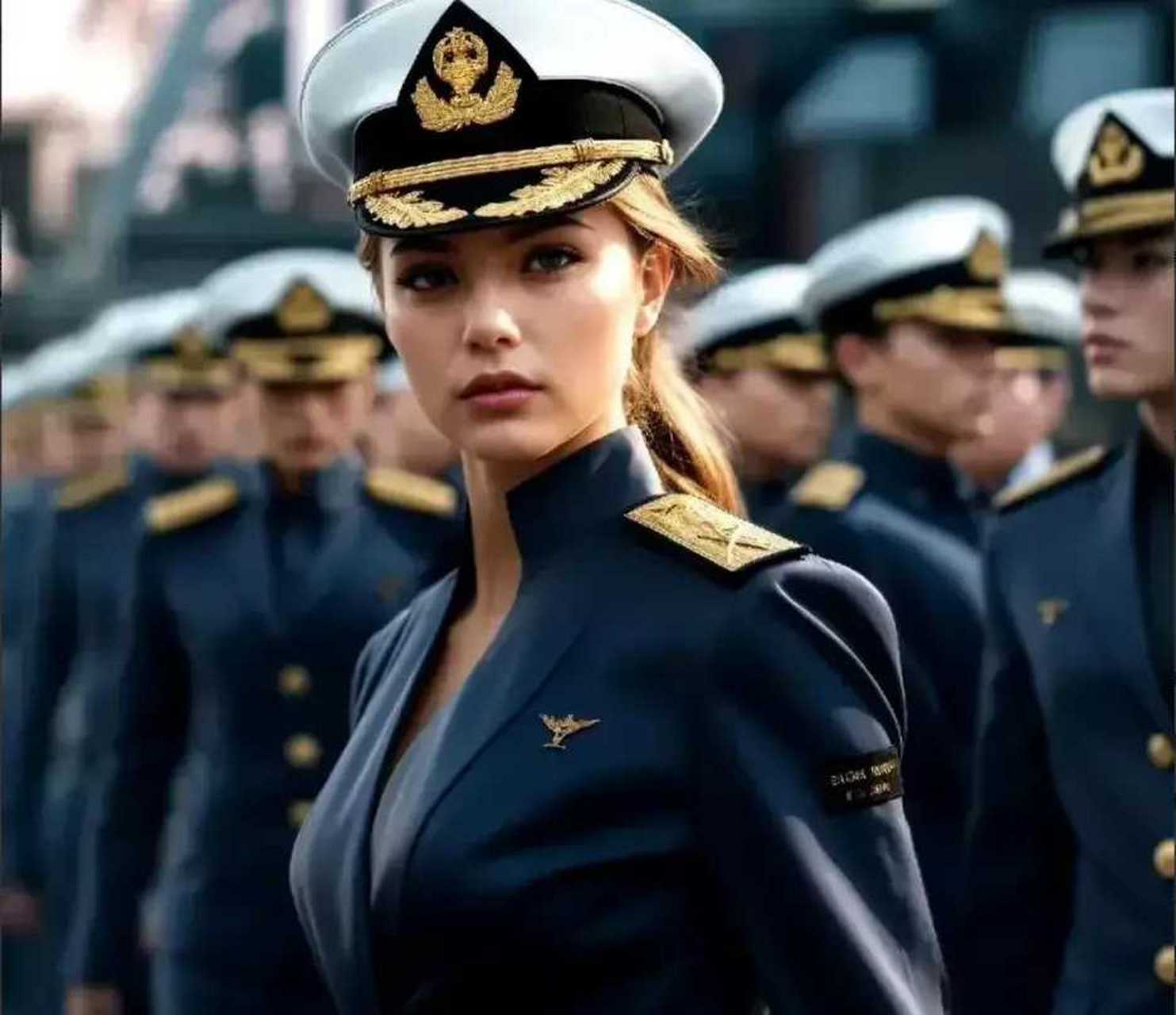 照片中这个女兵真是太英姿飒爽了,不知道是哪一国的军人呢?