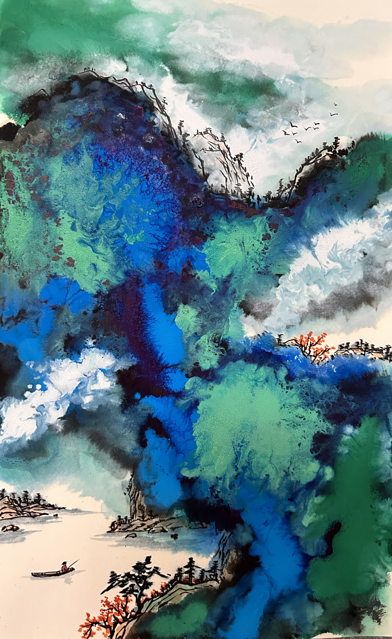 山水虽无言,却能容纳所有的不快和欢喜,静澈了心境.