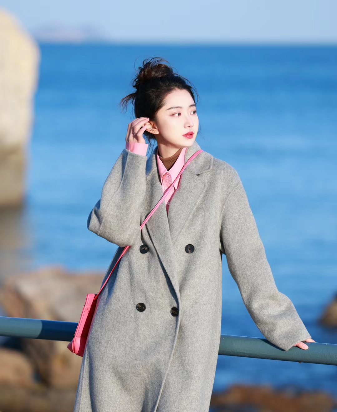 粉色服装搭配好之后也太好看了