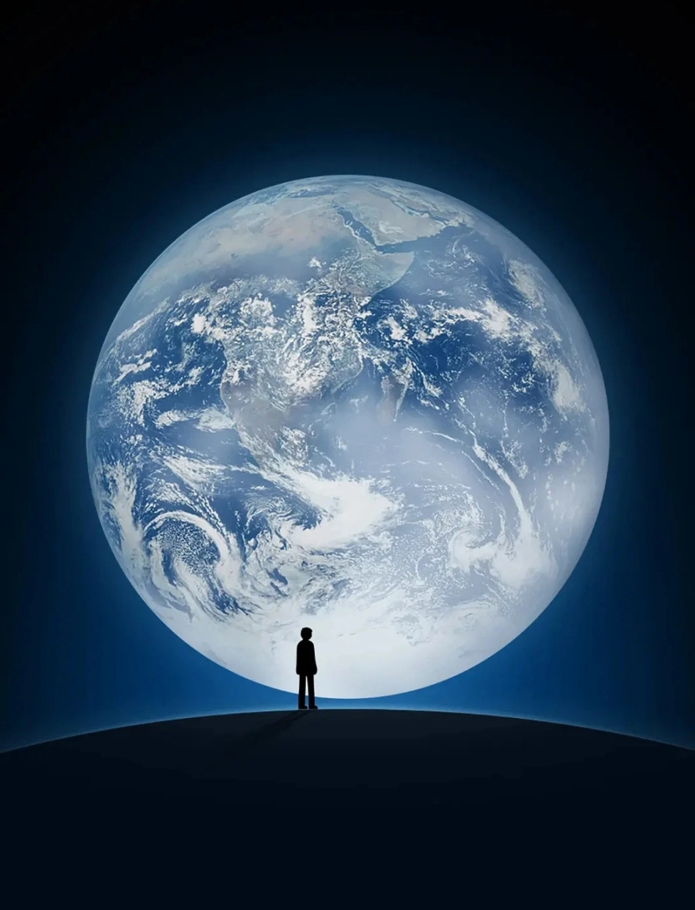 从第一次下载微信,我就对这个"地球下仅站着一个小人"的画面不理解